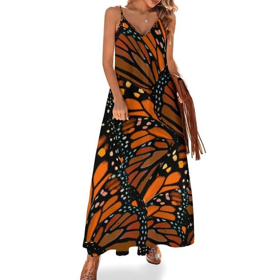 Winging It (Orange) Sleeveless Dress Long dress woman purple dress