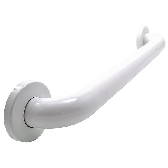 Wingits 18" Polyester Painted Stainless Steel Grab Bar, White WGB6YS18WH