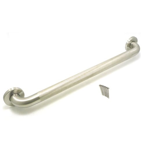 Wingits Knurled Premium Grab Bar, 42" L, Stainless Steel, Satin WGB6SSKN42