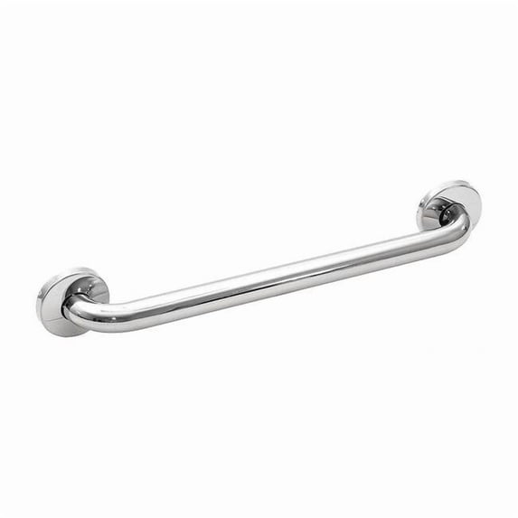 Structural Stainless Steel Premium Grab Bar, 24" L, Stainless Steel, Polished chrome
