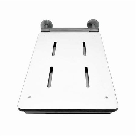 Wingits End Mount Rectangular Tub Seat, 29"L, 250 lb. Capacity, ADA WBTE290150PW