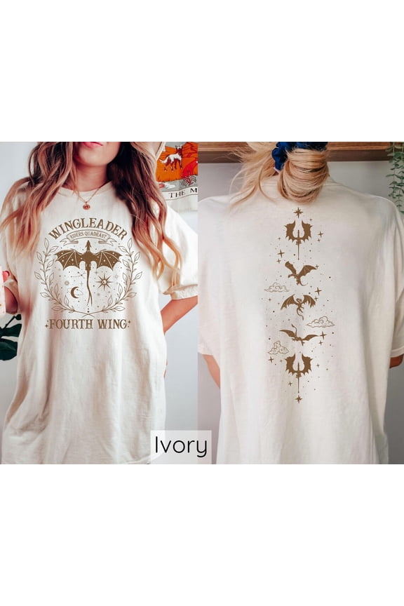 Wingleader Fourth Wing Shirt, Basgiath War College Book T-Shirt, Night Court Sarah J Maas Crewneck, Dragon Rider Shirt, Riders Quadrant Tee All Size S-5Xl