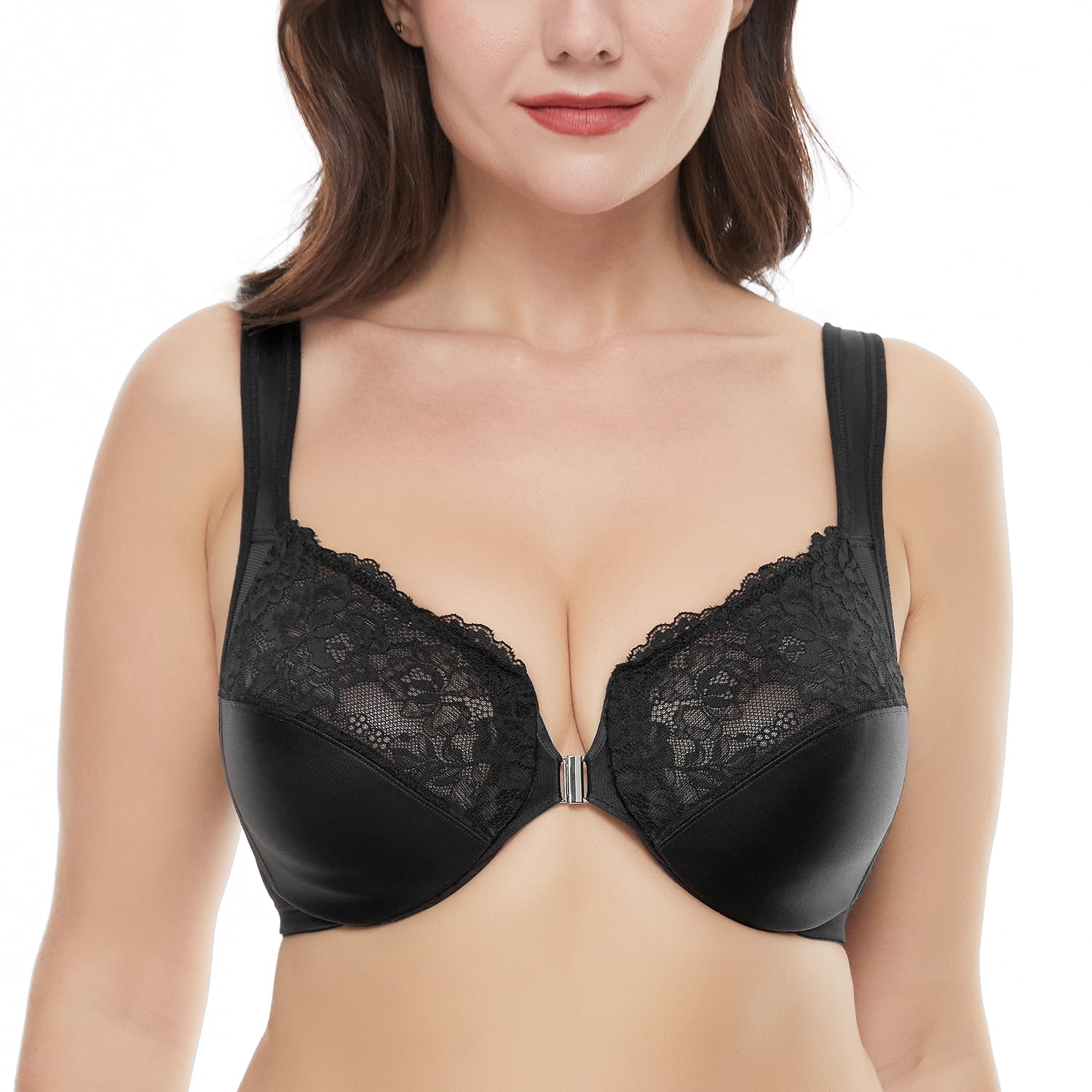 Wingloves Women's Full Coverage Bra Lace Underwire Minimizer Bra
