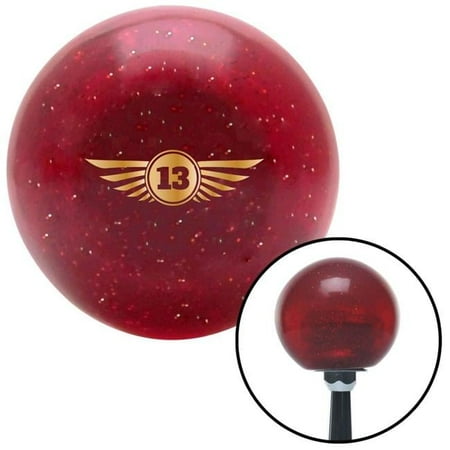 Wings 13 Red Metal Flake Shift Knob with M16 x 1.5 Insert Shifter Auto Manual Brody