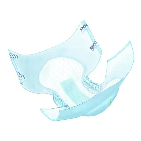 Wings Adult Incontinent Brief Tab Closure, Medium, Disposable, Heavy Absorbency, Pack of 12