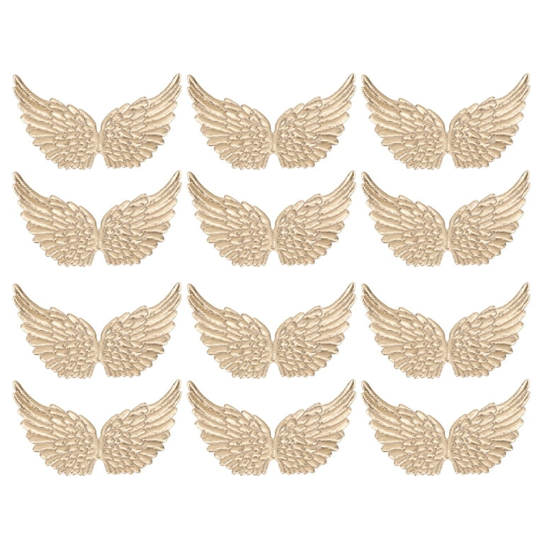 Wings Angel Crafts Mini Fairy Small Tiny Craft Patches Diy Ornaments  Ornament Glitter Golden Backpack Iron 