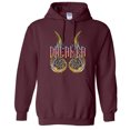 thumbnail image 1 of Wings Dreamer Hoodie Sweatshirt Unisex 4X-Large Maroon, 1 of 5