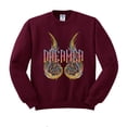 thumbnail image 1 of Wings Dreamer Sweatshirt Unisex Large Maroon, 1 of 5