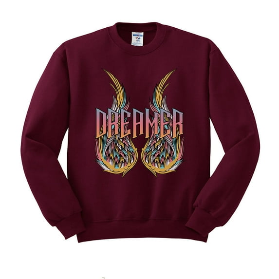 Wings Dreamer Sweatshirt Unisex X-Large Maroon