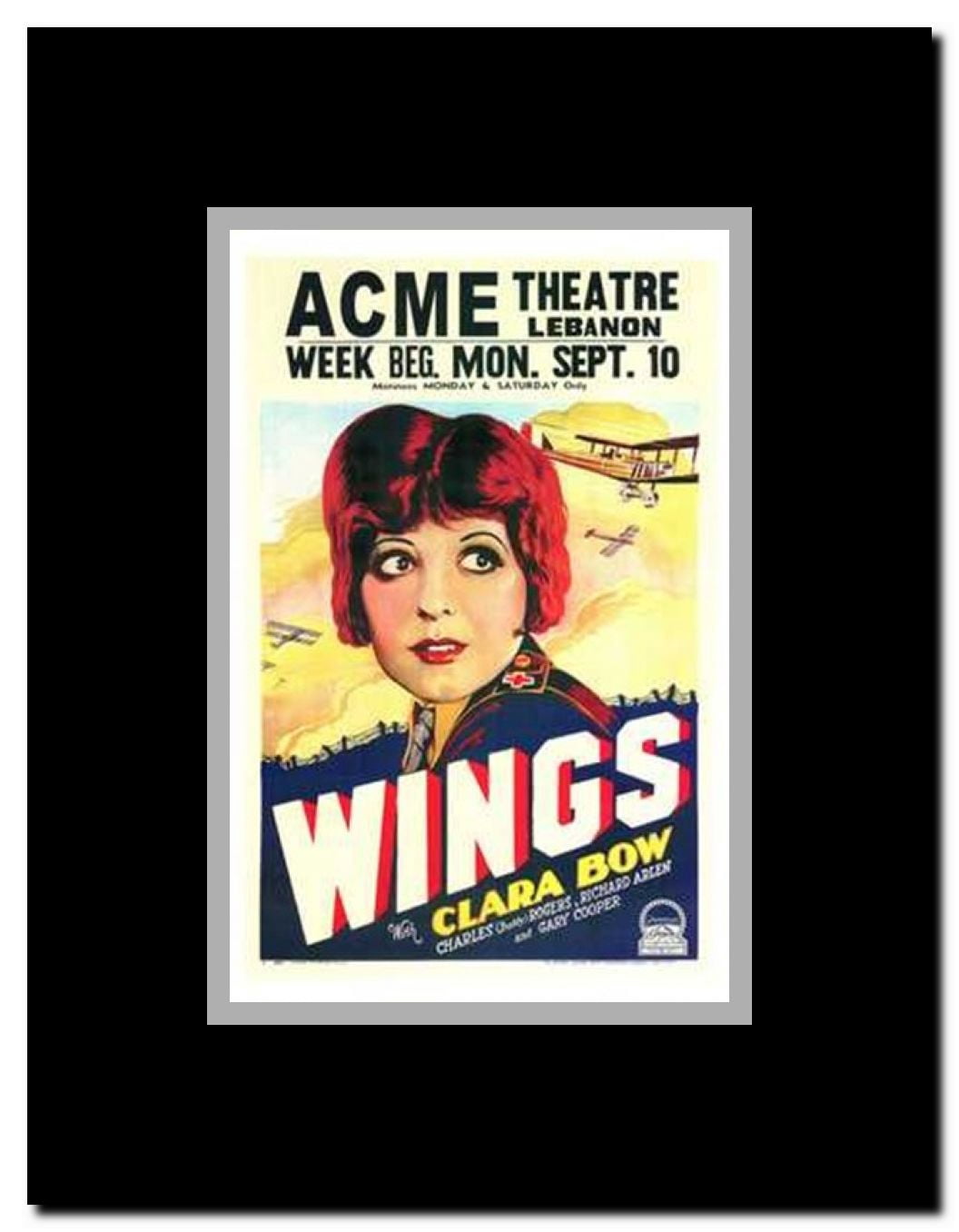 Wings Framed Movie Poster