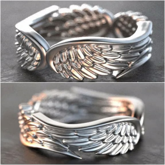 Wings Jewelry Fashion Band Party 925 Silver Ring Women/Men Sz 6-10