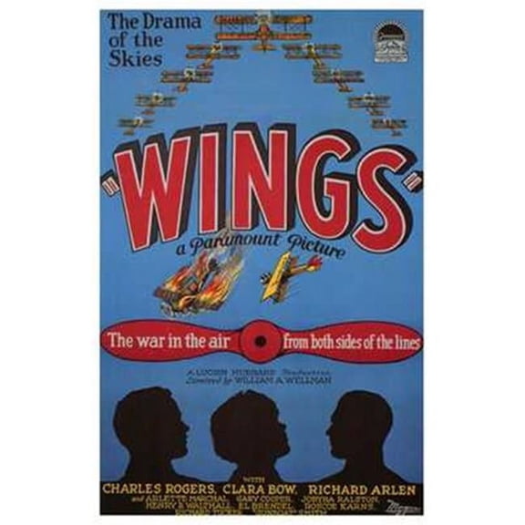 Wings Movie Poster - 11 x 17 in.