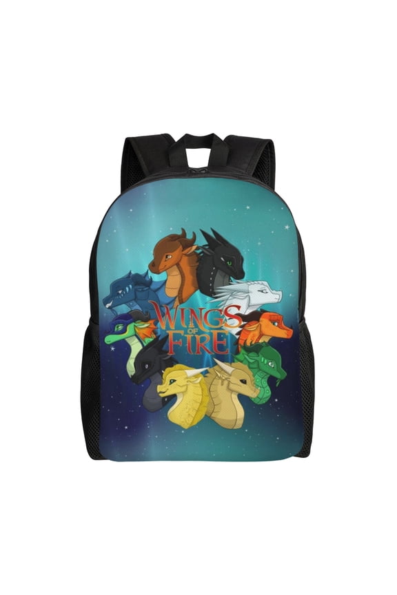 Wings-Of-Dragon Fire Backpack Casual Daypack Large Capacity Travel Work College Back Pack Novelty Computer Bag Laptop Bag