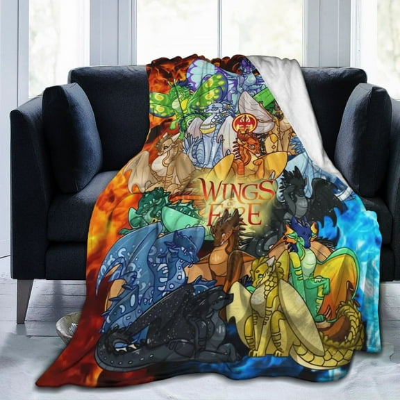 Wings-Of-Dragon Fire Blanket Throw Bedding Room Decor Flannel Blankets For Bed Sofa 40
