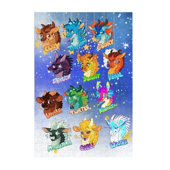 Wings Of Fire 300 Piece Puzzles,Wooden Jigsaw Puzzle,Home Decor Birthday Party Gift,Fun And Challenging Family Games