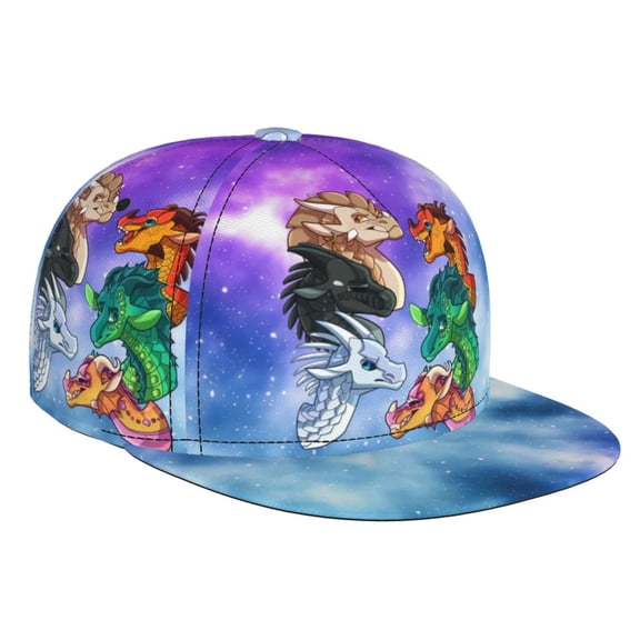 Wings Of Fire Baseball Cap For Men, Women & Kids, Classic Flat Brim Hat Hip Hop Trucker Hat Adjustable Snapback Hat