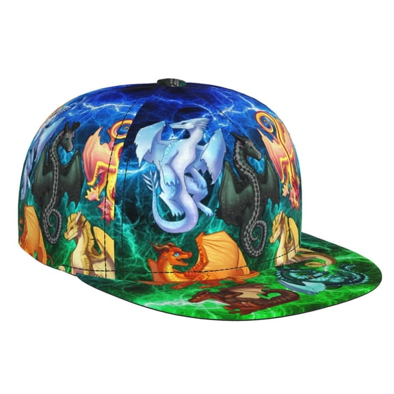 Wings Of Fire Baseball Cap For Men, Women & Kids, Classic Flat Brim Hat Hip Hop Trucker Hat Adjustable Snapback Hat