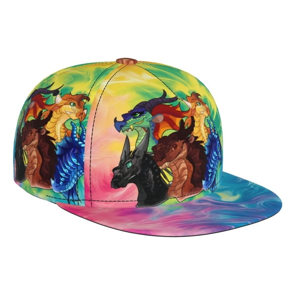 Wings Of Fire Baseball Cap For Men, Women & Kids, Classic Flat Brim Hat Hip Hop Trucker Hat Adjustable Snapback Hat