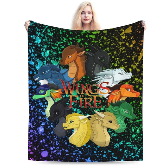 Wings Of Fire Blanket Fuzzy Plush Bed Blanket Cozy Fluffy Air Condition Quilt For Adults Kids