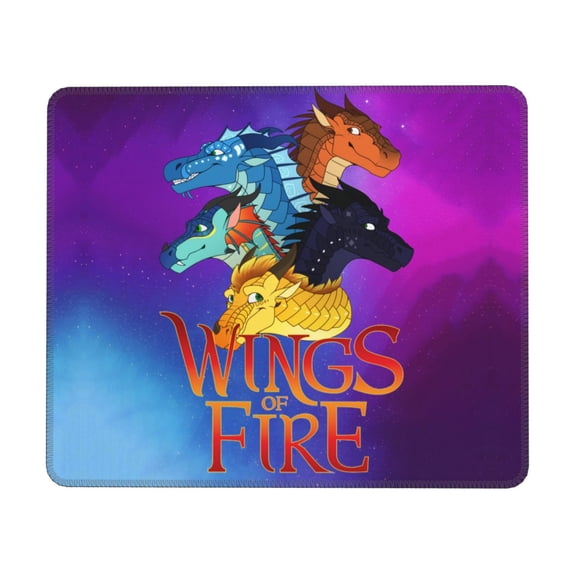 Wings-Of-Fire Dragon Mouse Pad,Small Gaming Mousepad,Non-Slip Rubber Base And Stitched Edges Desk Mat For Computer Home Office Work And Study 10 X 12 Inch