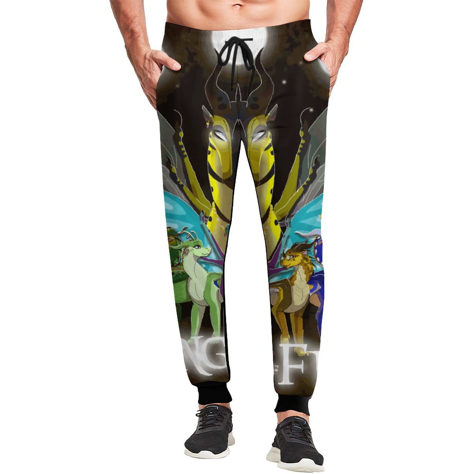 Helluva Boss Fizzarolli Mens Sweatpants 3D Print Novelty Casual Joggers Pants Trousers With Drawstring Closed Bottom