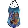 thumbnail image 1 of Wings Of Fire WOF Girls One Piece Swimsuits Quick Dry Bathing Suit Swimwear Swimming Suit 9-11Y(140cm), 1 of 8