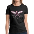 thumbnail image 1 of Wings Of Hope TShirt for Women Pink Ribbon Angel Wings Shirt - S M L XL 2XL 3XL Graphic Tee - Breast Cancer Awareness Pink Support Gifts Women Shirt, 1 of 2