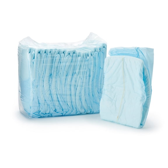 Wings Plus Adult Incontinence Brief L Heavy Absorbency Mat Body Shape, 60034, 44, 18 Ct