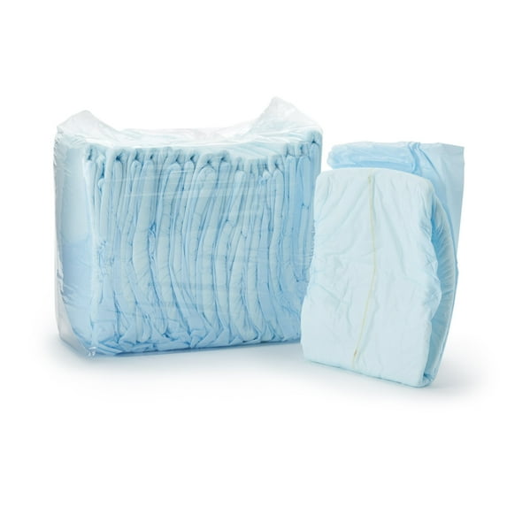 Wings Plus Adult Incontinence Brief L Heavy Absorbency Mat Body Shape, 60034, 44, 18 Ct