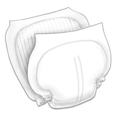 Wings Unisex Incontinence Liner Contoured 13 X 24 Inch 6596B, 88 Ct