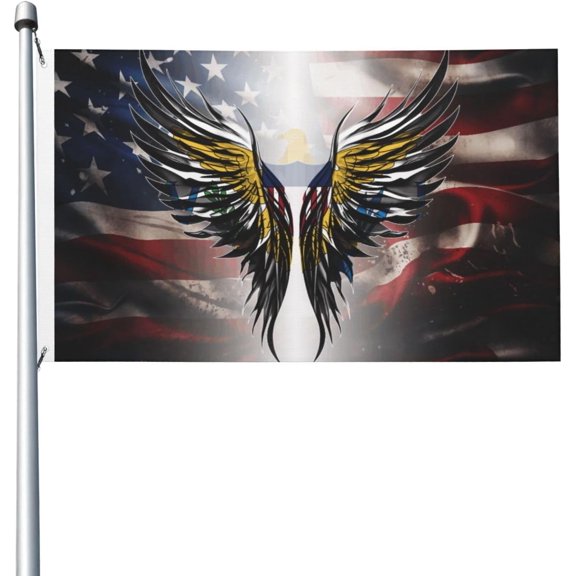Wings Virgin Islands Of The United States Flag 3x5 Ft Banner Breeze Vivid Color Double Sided With 2 Metal Grommets Outdoor Office Decorations Funny Home Yard House Garden Flags