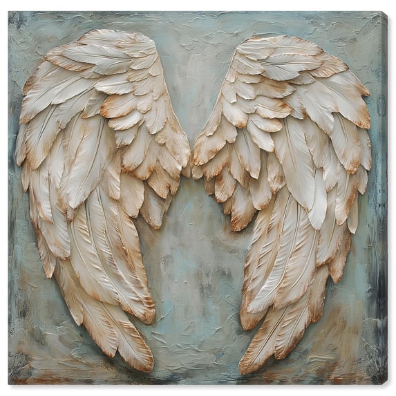 Wings of Ash I Canvas Wings Wall Art by Art Remedy, Gallery Wrapped, 40" x 40"