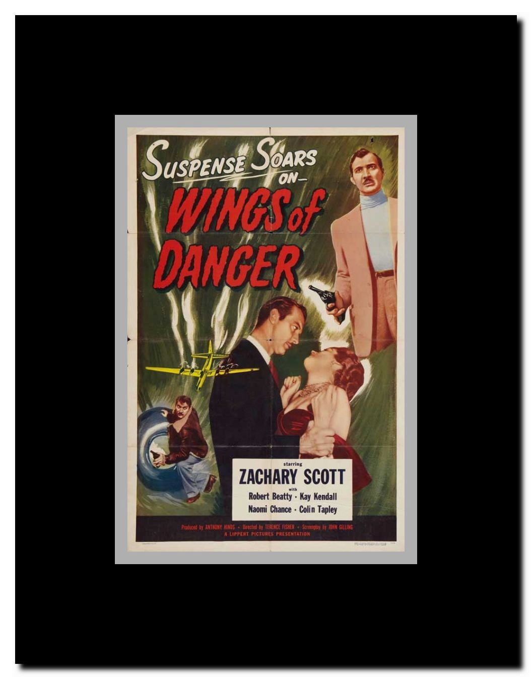 Wings of Danger Framed Movie Poster