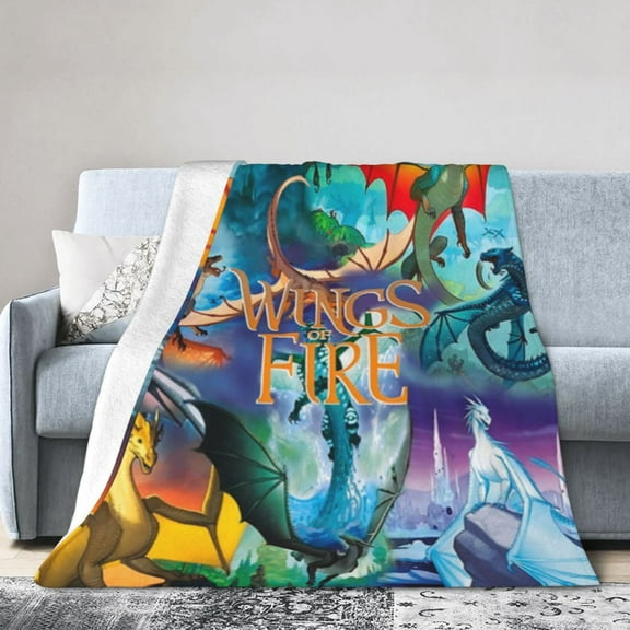 Wings-of-Dragon Fire Throw Blanket Warm Soft Flannel Flannel Blankets For Home Sofa Bedroom