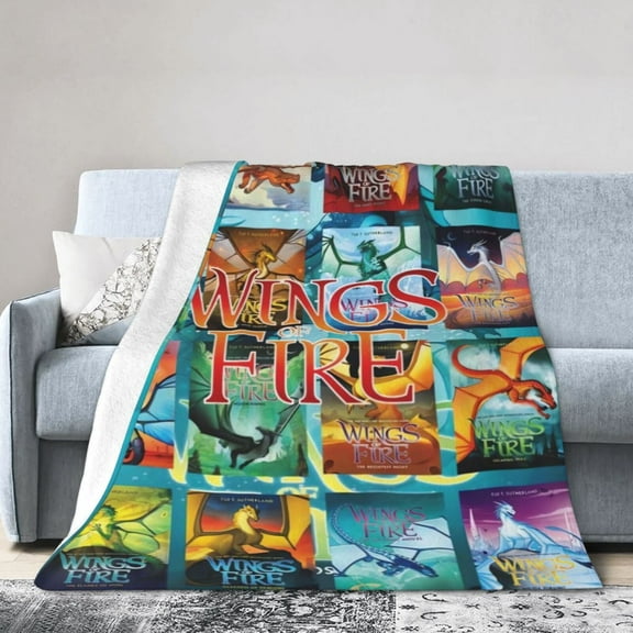 Wings-of-Dragon Fire Throw Blanket Warm Soft Flannel Flannel Blankets For Home Sofa Bedroom