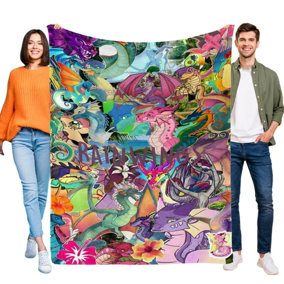 Wings of Fire Blanket for Boys Girls Lightweight Kids Throw Blanket 30x40in Cute Soft Blankets Flannel Plush Blankets Gifts