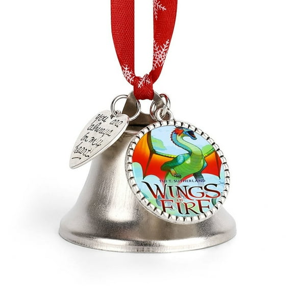 Wings of Fire Christmas Bells Charm Jingling Bell Christmas Decoration Bell Sleigh Bell Christmas Tree Decoration Exquisite Christmas Ornaments