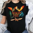 thumbnail image 1 of Wings of Fire Dragon Circle T-Shirt Unisex, Sizes S-5XL - Gategoo, 1 of 5
