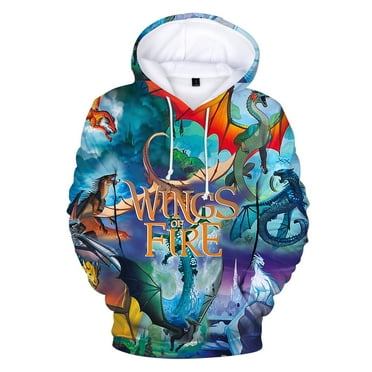 Wings of Fire Dragon Hoodie Unisex 3D Novelty Hoodies Graphic Hoodies Pullover Sweatshirts for Men Women Teen S
