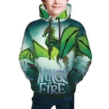 Wings of Fire Hoodies Pullover For Boys Girls 3d Printed Hooded Sweatshirt Long Sleeves Small