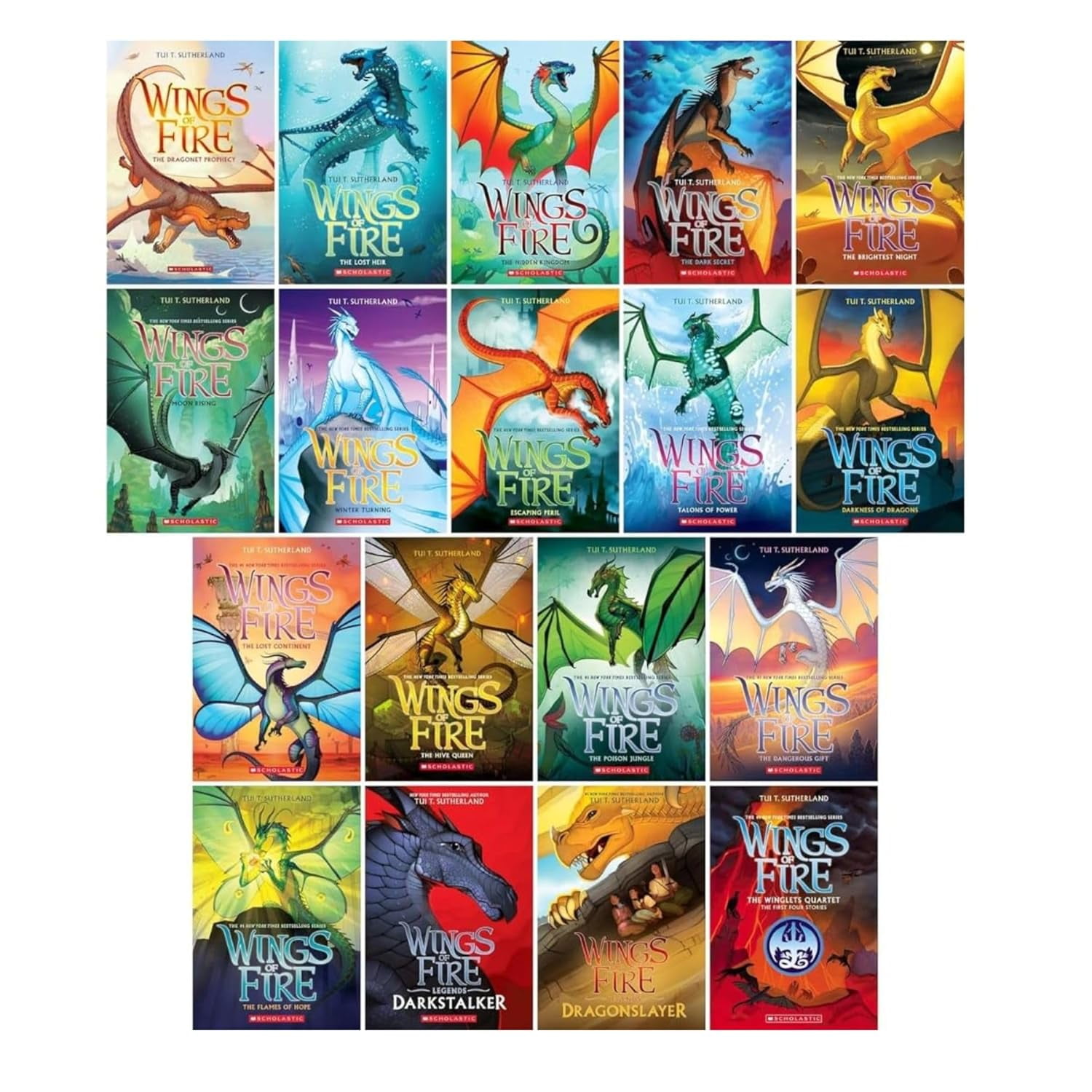 Wings of Fire Series Complete Collection (18 Books Set)