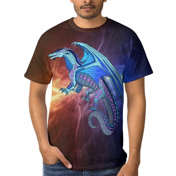 Wings of Fire T-Shirts for Men Women, Funny Novelty Tee for Adults, Fashion 3D Print Short Sleeve, Unisex Casual Crew Neck Tee