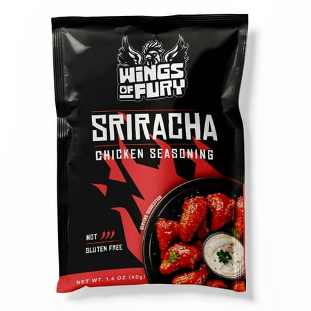Wings of Fury Sriracha Chicken Seasoning Mix, 1.4 oz. Packet (Shelf Stable)