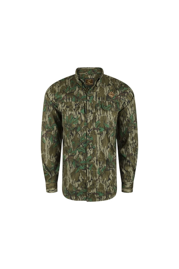 Ol Tom Wingshooter Trey Shirt LS Greenleaf Small