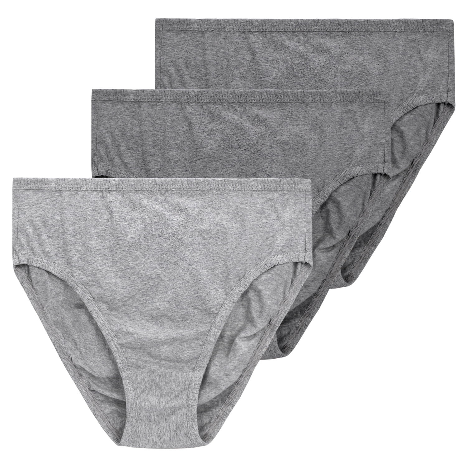 Wingslove 3 Pack Women's Plus Size Comfort Soft Cotton Underwear High