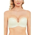 thumbnail image 1 of Wingslove Wirefree Anti-slip Push Up Strapless Bra For Women Full Coverage Support Multiway Contour Bra, Ivory 38D, 1 of 5