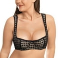 thumbnail image 1 of Wingslove Women's 1/2 Cup Beauty Lace Underwire Comfort Fashion Choice Bra Plus Size 34DD, 1 of 7
