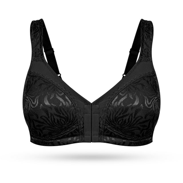Wingslove Women's Front Closure Minimizer Full Coverage Bra Wirefree