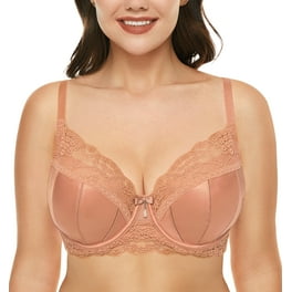 Women's Deep Cup Bra Full Back Coverage Wirefree Push up Bra Plus Size C Cup  
