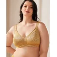 thumbnail image 1 of Wingslove Women's Full Coverage Plus Size Bra Non Padded Wireless Minimizer Bra,Gold 38D, 1 of 8